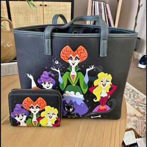 LoungeFly Hocus Pocus tote and wallet set